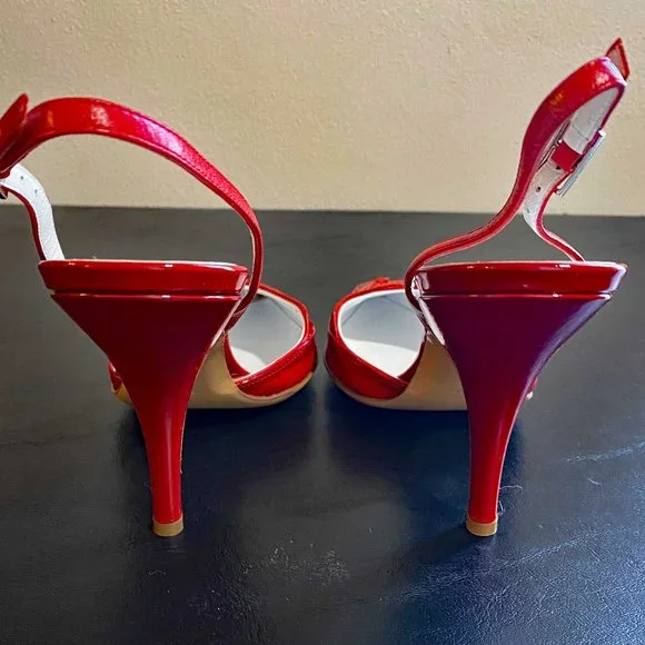NWT Bruno Magli - Red Lizbeth Shoes - Sz 41, US 10 - Picture 6 of 9